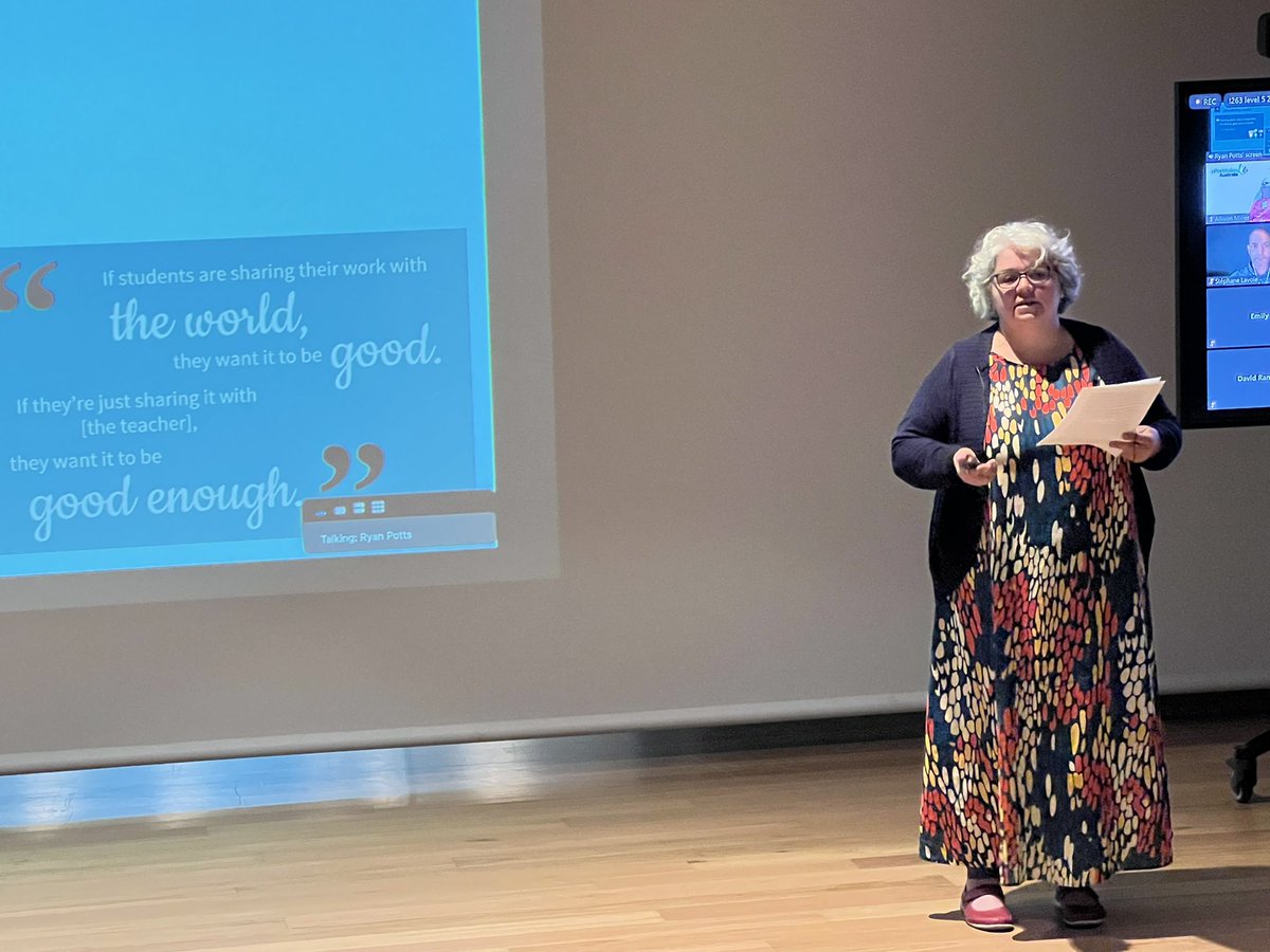 Loving Assoc Prof  Melitta Hogarth’s address on connecting knowledge to sharing stories #eportforum