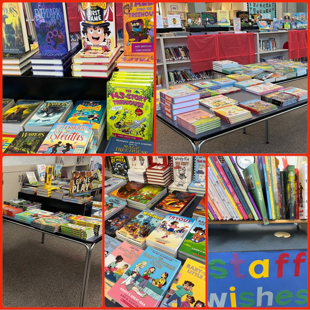 Lots of excited book browsing happening this afternoon at the @Hicklebees Book Fair at @CarltonAvenue. So great to be able to support our schools and a local bookstore!