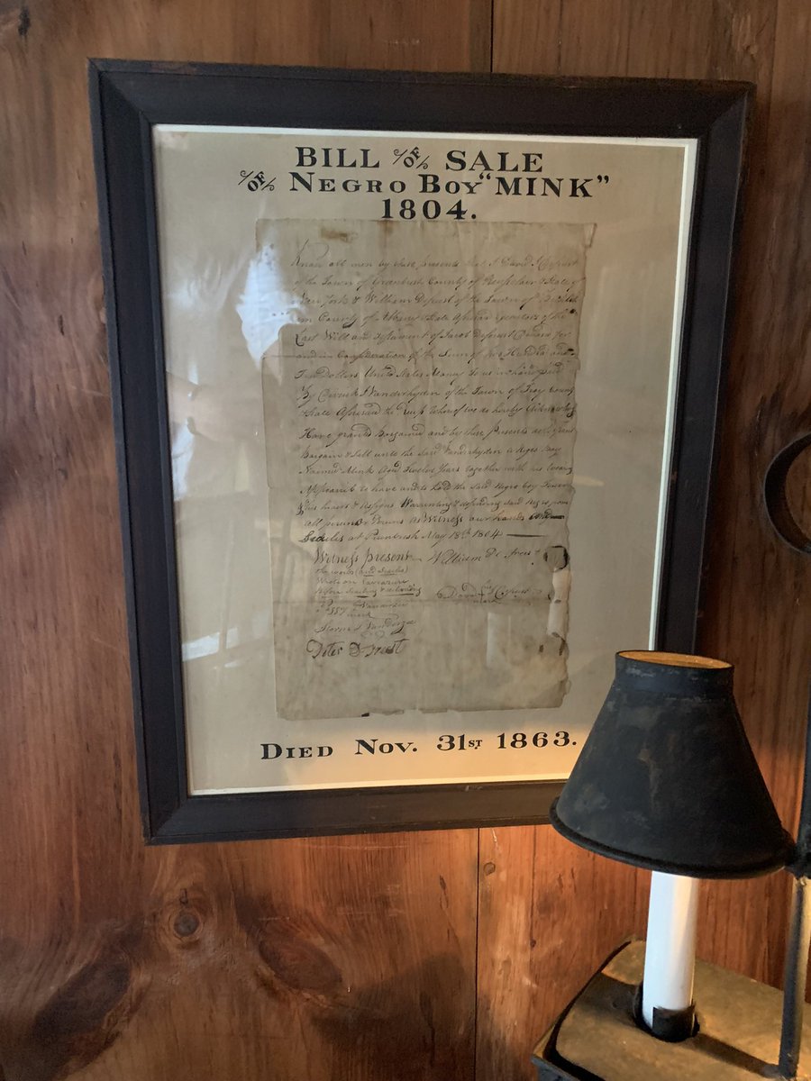 @TVSandra @jerichobrown Found out where slave deeds are recorded when researching this artifact at the Beauport sleeper McCann house in Gloucester. It hangs on the wall…like art. No context. It keeps me up at night. It’s an original. House/owner has nothing to do with deed.