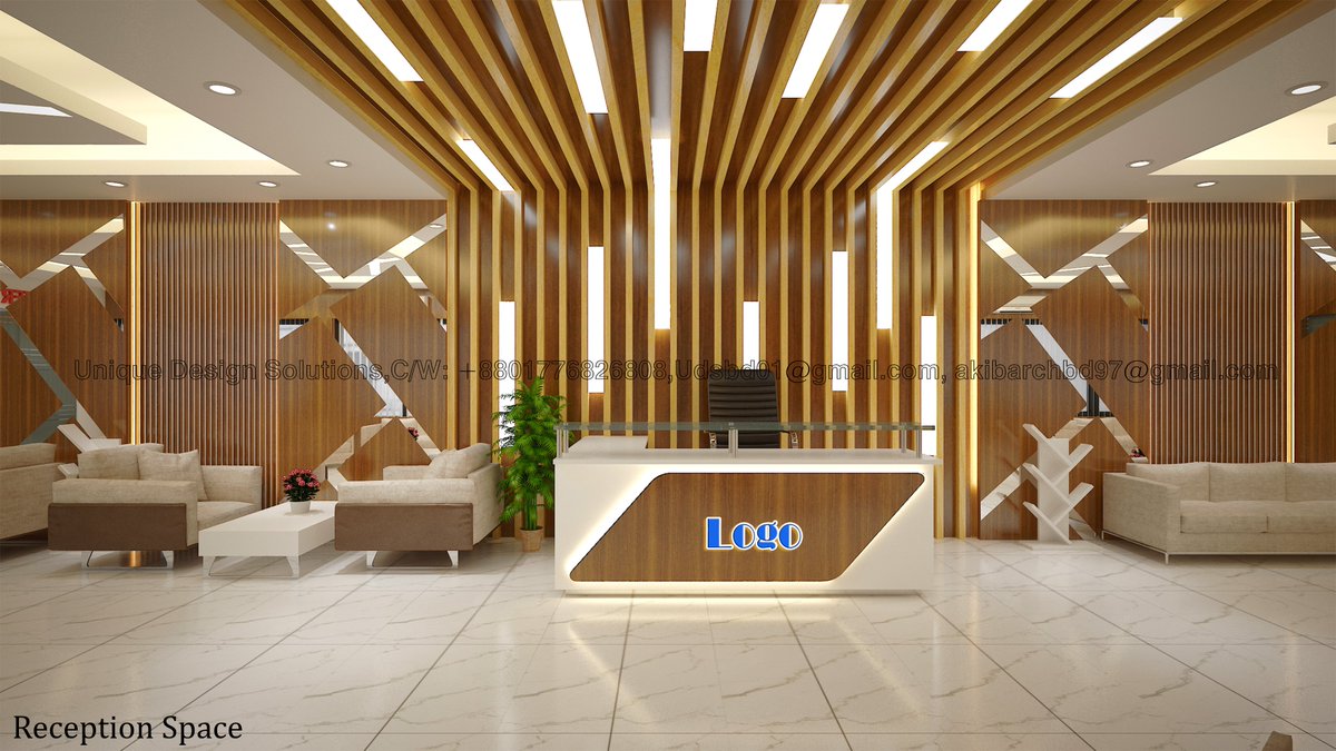 Reception space Design Contact: https://t.co/q3qW3TaELS #office #livingroom  #design #lounge #reception #waitingsapce #3ddesign #interiordesign # interiors #interiordecor #interiordesigner #interiorstyling #interior123  #lightingdesign, image size:1200x675