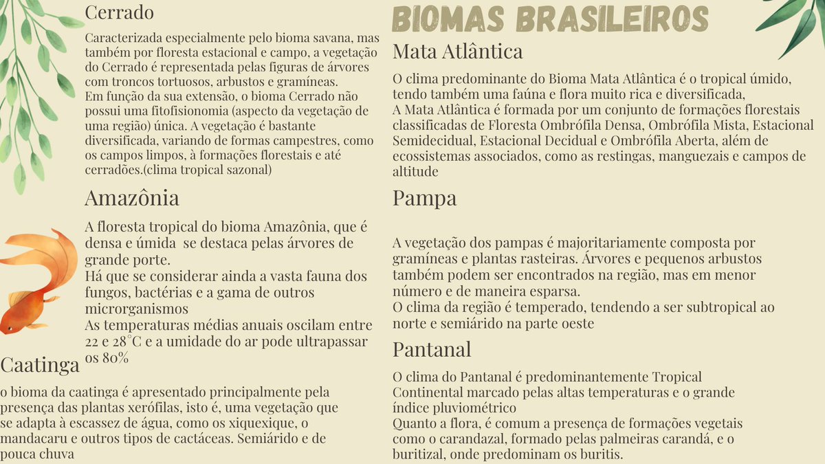studybellag's tweet image. Biomas brasileiros (perdoem se houver algum erro, me esforcei)
