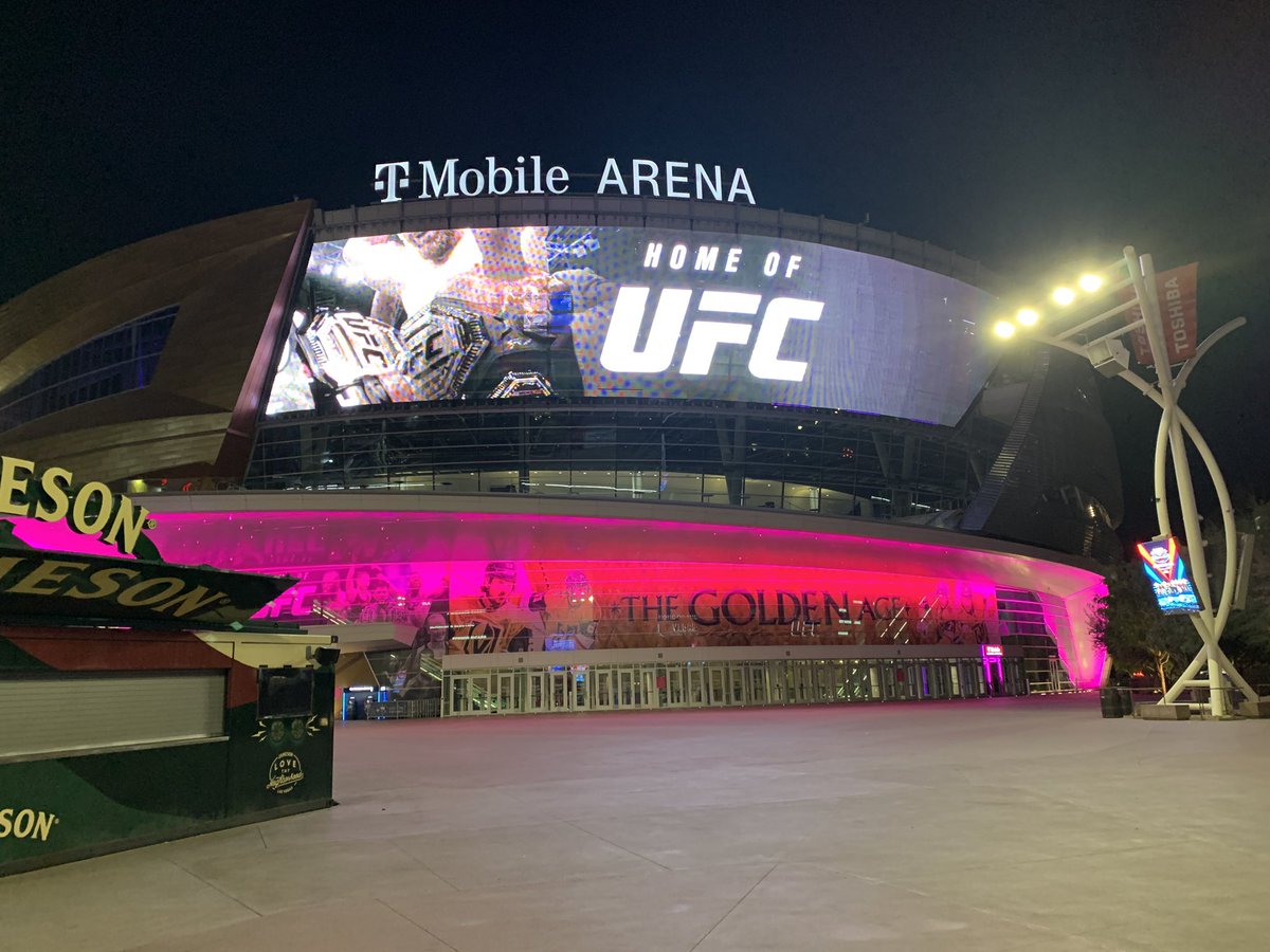 All is quiet tonight, but Toshiba Plaza and T-Mobile Arena will be rocking on Saturday.
