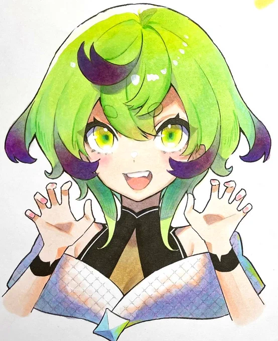 【告知】11/13(日)北芸池袋サテライトキャンパスのイラスト体験授業でコピックイラスト講師担当しますー申し込みはすでに満了とのことですがお会いできる方よろしくお願いします(これは講座で使う絵の情報量マシマシバージョンなので本番用はもう少しシンプルです) 