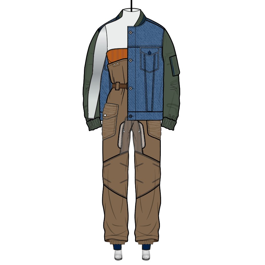 SketchArchive's tweet photo. Hybrid Style #fashion #fashionillustation #fashiondesign #fashionstyle #womenswear #hybrid #hybridjacket #hybridstyle #hybridouterwear #nft #nftfashion #trenchcoat #biker #protectivesuit #denim #truckerjacket #MA1 #layering https://t.co/d6oWbo2sg9
