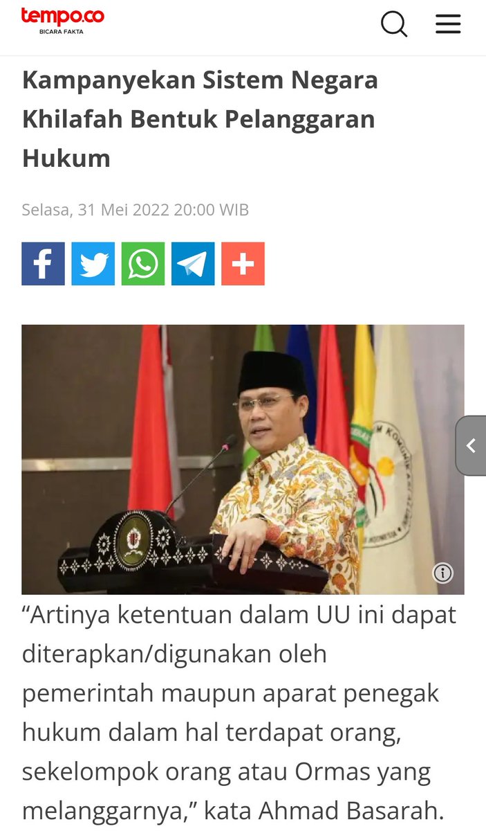 Bacot doang,buktinya tiap hari mereka koar koar dimedsos menyebarkan faham khilafah dibiarkan,buktikan ketegasan jangan cuma berargumen