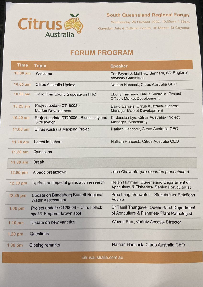 Jessica Lye (@jessicalye) on Twitter photo Hello from Gayndah today. Capping off a big couple of weeks for <a href="/CitrusAustralia/">Citrus_Australia</a> Learning from Dr Tamil Thangavel - improving Citrus black spot and Emperor brown spot management. Nice one Tamil 🍊🍋 Hello from Gayndah today. Capping off a big couple of weeks for <a href="/CitrusAustralia/">Citrus_Australia</a> Learning from Dr Tamil Thangavel - improving Citrus black spot and Emperor brown spot management. Nice one Tamil 🍊🍋