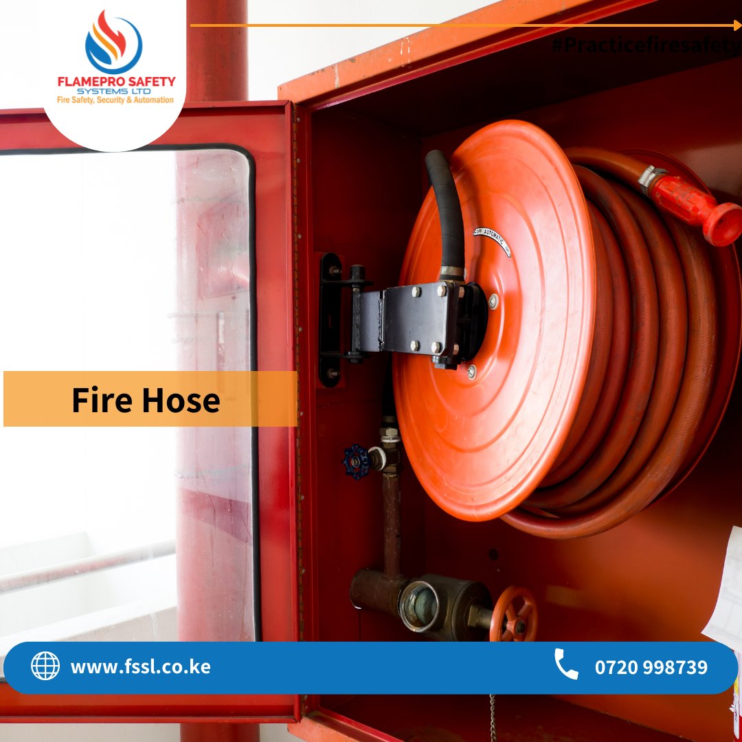 OfficialFssl's tweet image. We supply and install fire hoses with specially formulated rubber, extruded through the tubular fabric. 

High temperature resistance.

Contact us to place your order

☎0720998739
✉️enquiries@fssl.co.ke
🌐fssl.co.ke

#fssl  #firesafety #fireextinguisher #firehose