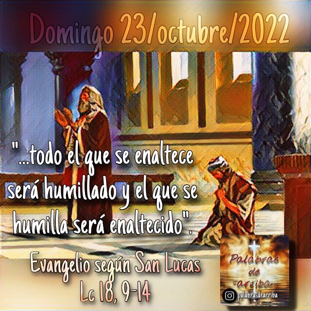 palabrasdearrib's tweet photo. evangelio según San Lucas
Lc 18, 9-14
En aquel tiempo, Jesús dijo esta parábola sobre algunos que s tenían por justos y despreciaban a los demás:  "Dos hombres subieron al templo para orar: uno era fariseo y el otro, publicano. El fariseo, erguido, oraba así en su interior: https://t.co/xSgOlvpnaX