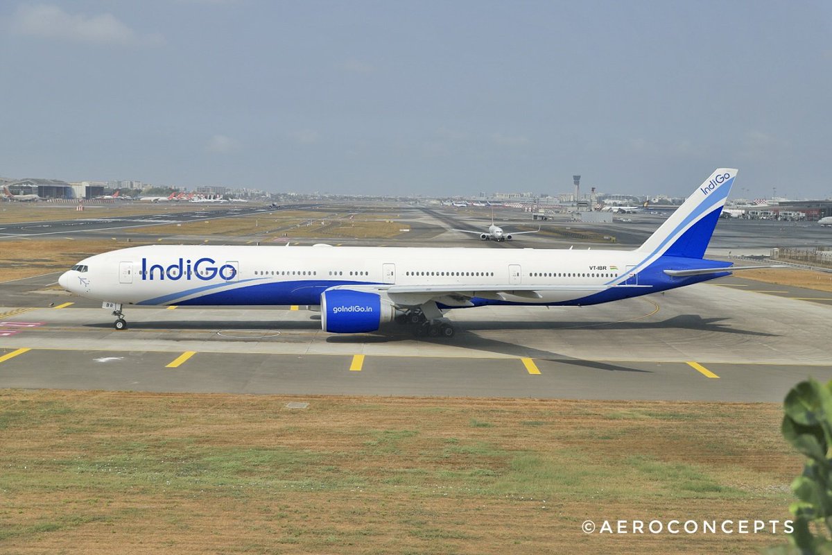 Looking forward to a break from sighting @IndiGo6E A320/A321s. The airline is wet-leasing a long-haul B777-300ER from #turkishairlines to start its operations from #India to #Turkey. Waiting to check it out. Meanwhile, this is what the bird would look like. (Pic: @aeroconcepts1)