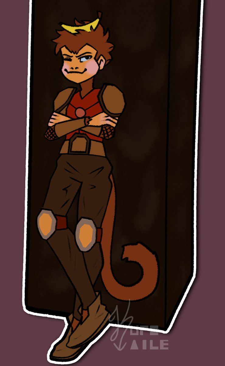 Fan art of my new favorite monkey 🐵 #charborg #monkeymilk