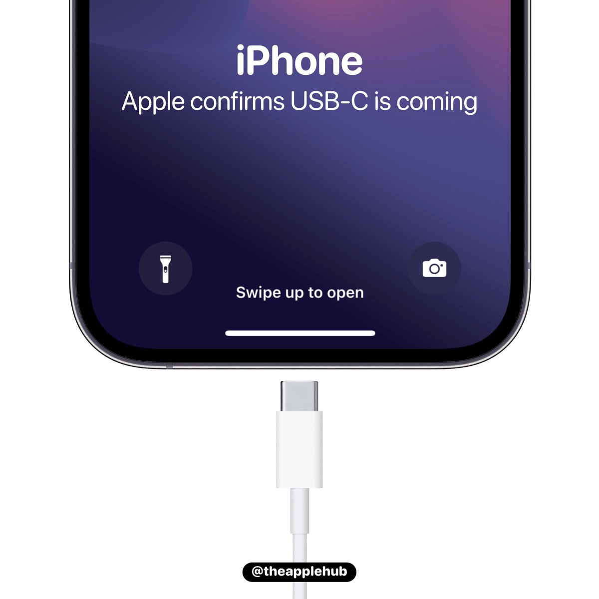 theapplehub's tweet image. Apple’s vice president of worldwide marketing, Greg Joswiak, has confirmed that Apple will have to comply with the new EU regulation and switch the iPhone to USB-C. The iPhone 15 lineup next year is expected to feature USB-C