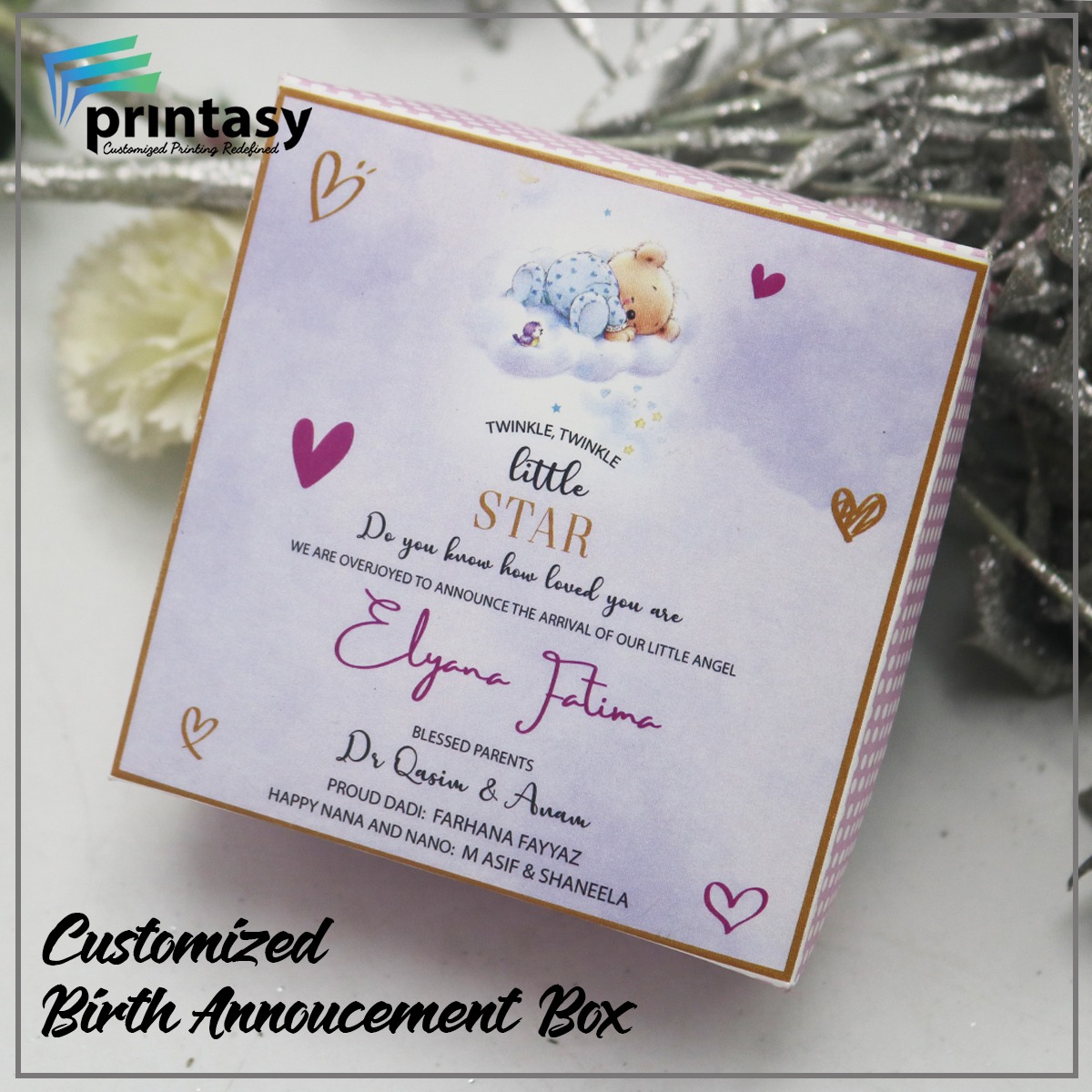 printasypk's tweet image. Customized Birth announcement Boxes.
No minimum oder quantity.
For placing oder please inbox or WhatsApp us on. 03177468279 with your requirement.
#customizedbirthannouncementbox #batpakkibox #eidbox #aqeeqabowithbag #engagmentbox #bridalshowerbox #cakebox #goodybox #cupcakebox