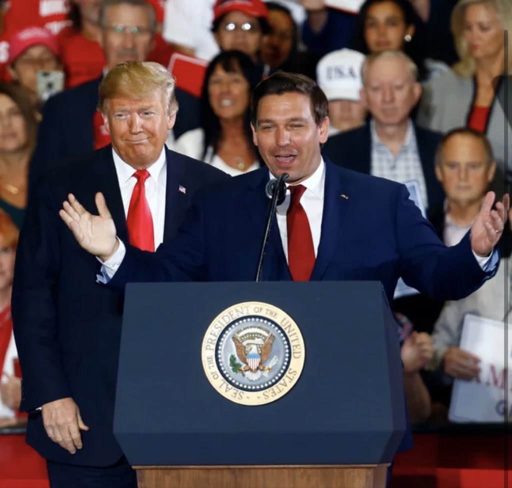 LatinosandTrump's tweet photo. Trump 2024
Ron 2028 https://t.co/dEQ6AMilgZ