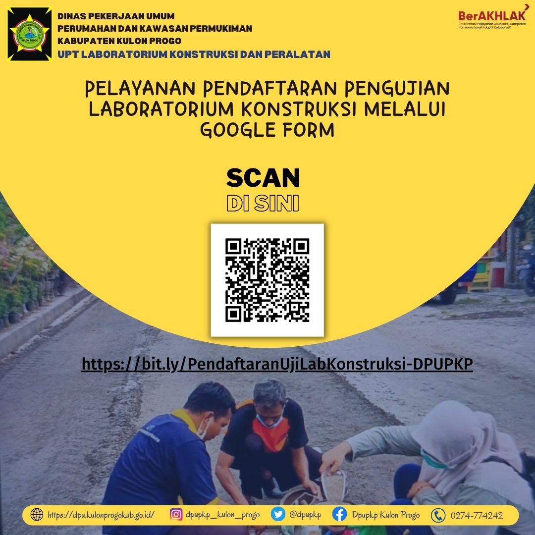 dpupkp's tweet photo. Daftar Pengujian Lab. Konstruksi di UPT Laboratorium Konstruksi dan Peralatan DPUPKP dengan klik :
https://t.co/IcC4hZPhKo
Info selengkapnya buka ig : @dpupkp_kulon_progo

#dinaspekerjaanumum #laboratoriumkonstruksi #kulonprogo #pemkabkulonprogo #konstruksi #konstruksibangunan https://t.co/aIZ54F4GIY