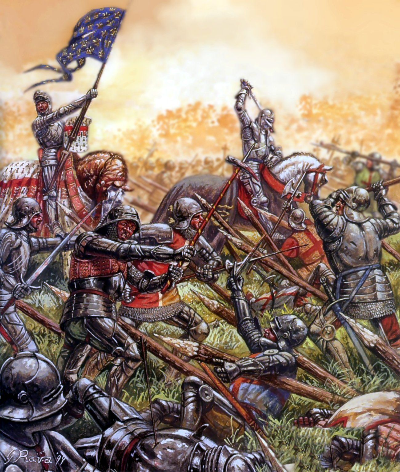 Aristocratic Fury on X: The French knights fought bravely! Their