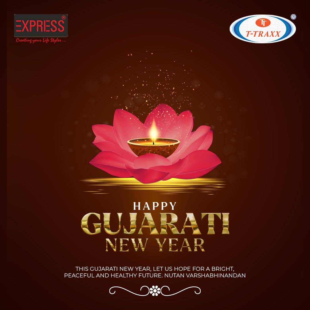 TtraxxIndia's tweet photo. Happy Gujarati New Year! May Shri Krishna shower you with his blessings on this new beginning.  
.
.
 #Expressbags #Ttraxx #Happygujaratinewyear #auspiciousday #happiness #prosperity #health https://t.co/tNQF4b2FxU