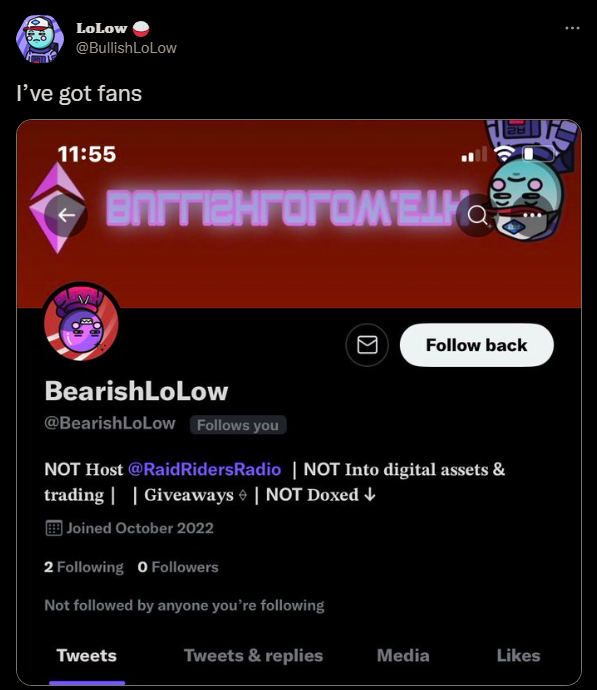 BearishLoLow's tweet photo. I've got haters. https://t.co/LFqAV89l33