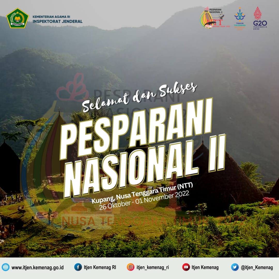 Selamat dan Sukses atas terselenggaranya Pesta Paduan Suara Gerejani (Pesparani) Nasional II

Kupang, Nusa Tenggara Timur
26 Oktober - 1 November 2022