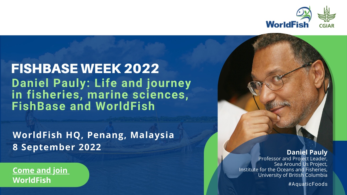 WorldFishCenter's tweet photo. ๐ป ๐ Have you seen our #Fish4Thought seminar with The Oceanโs Whistleblower, Daniel Pauly?
Watch the session to learn about this marine biologist's life, journey & career in fisheries sciences, @FishBaseProject & WorldFish. ๐https://t.co/7t4UBNiIpt
#AquaticFoods @SeaAroundUs https://t.co/pIeRezPl8V