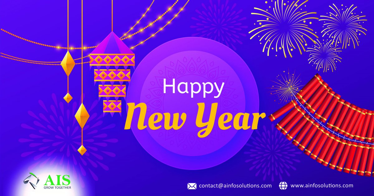 AISwebsolution's tweet image. May this new year come with a beautiful beginning, fresh hope, bright days, and new dreams. AIS wishes you a Happy New Year.
#NewYearsEve #indianfestival #Happiness #family #ainfosolutions