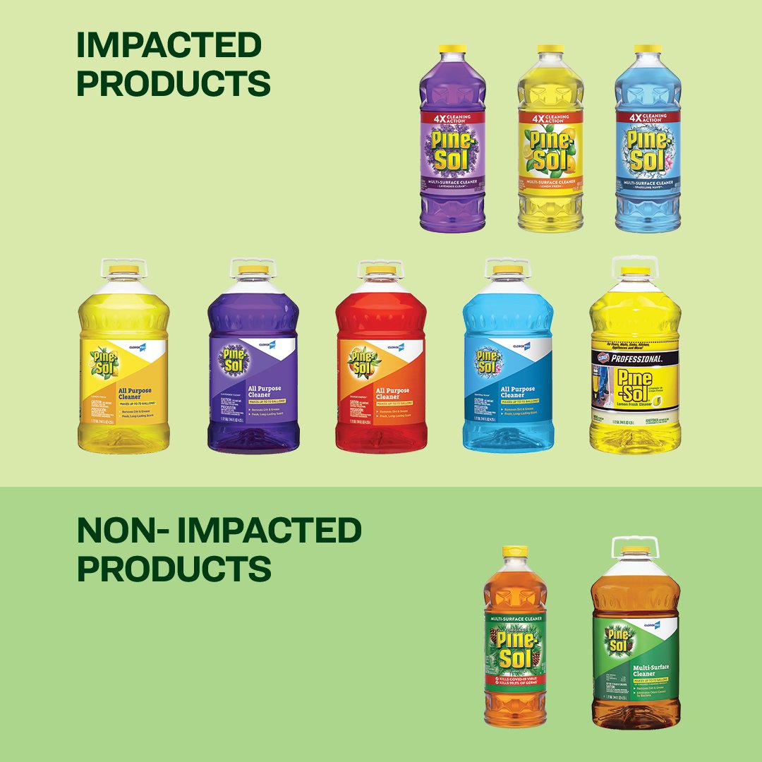 PineSol on Twitter "Recall PineSol is recalling certain scented