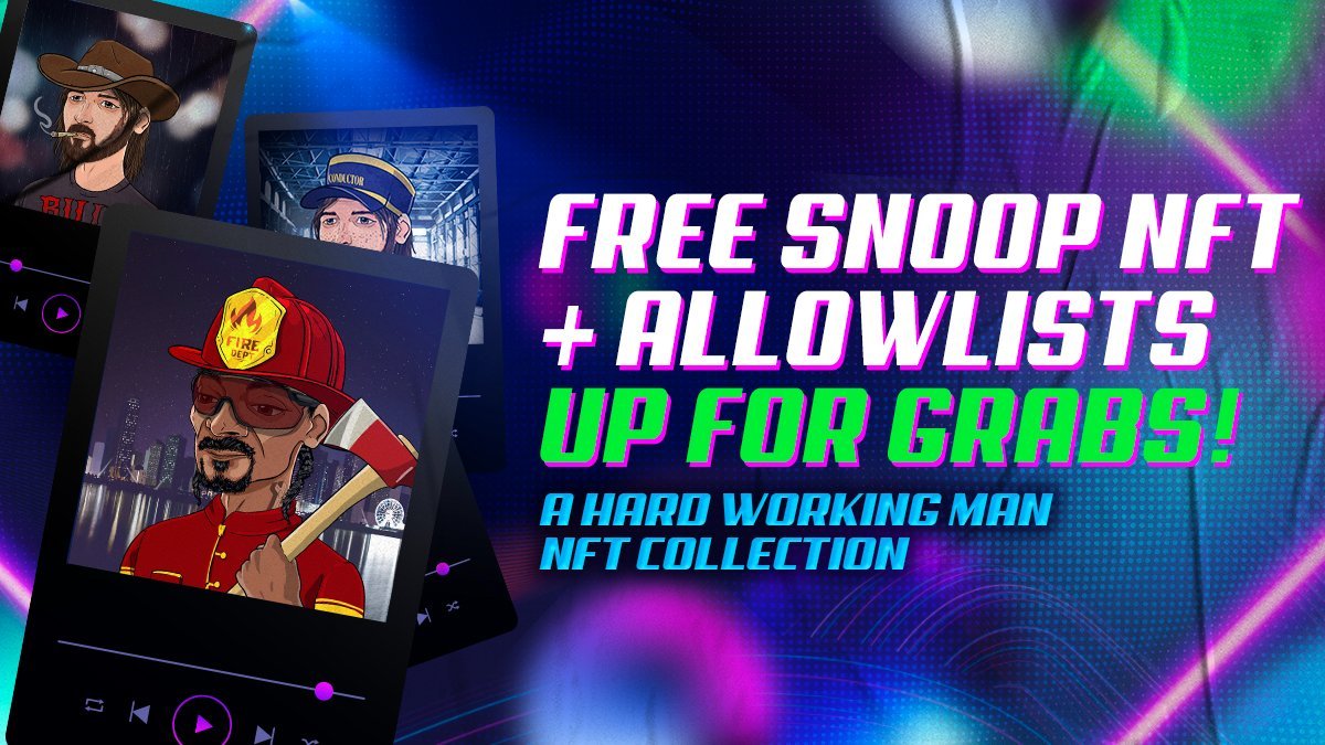 DougAmorimOfc's tweet photo. Venha fazer parte da nova coleção do A Hard Working Man, com chances de conseguir participar da pré-venda e até receber NFT de forma gratuita.
Coleção parceira do @animalconcerts com #SnoppDogg e #BillyRaeCyrus

https://t.co/aRi5wdghWF

#ANML #AnimalConcerts #Metaverse #ACSquad https://t.co/tPEA1pkKtC