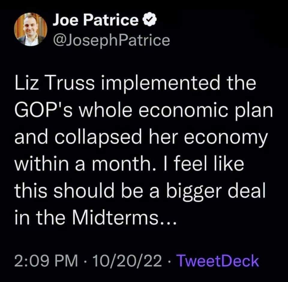 okiebug540647's tweet photo. @ACTBrigitte Looks like Republicans ideas crashed and burned https://t.co/xZ3Oi16NOf