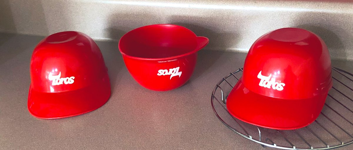 What’s your FAVORITE stadium giveaway?? For me it’s the 1989 Tucson Toros red cereal bowl helmets that are still being used and still gracing mom’s kitchen. (hand wash only)