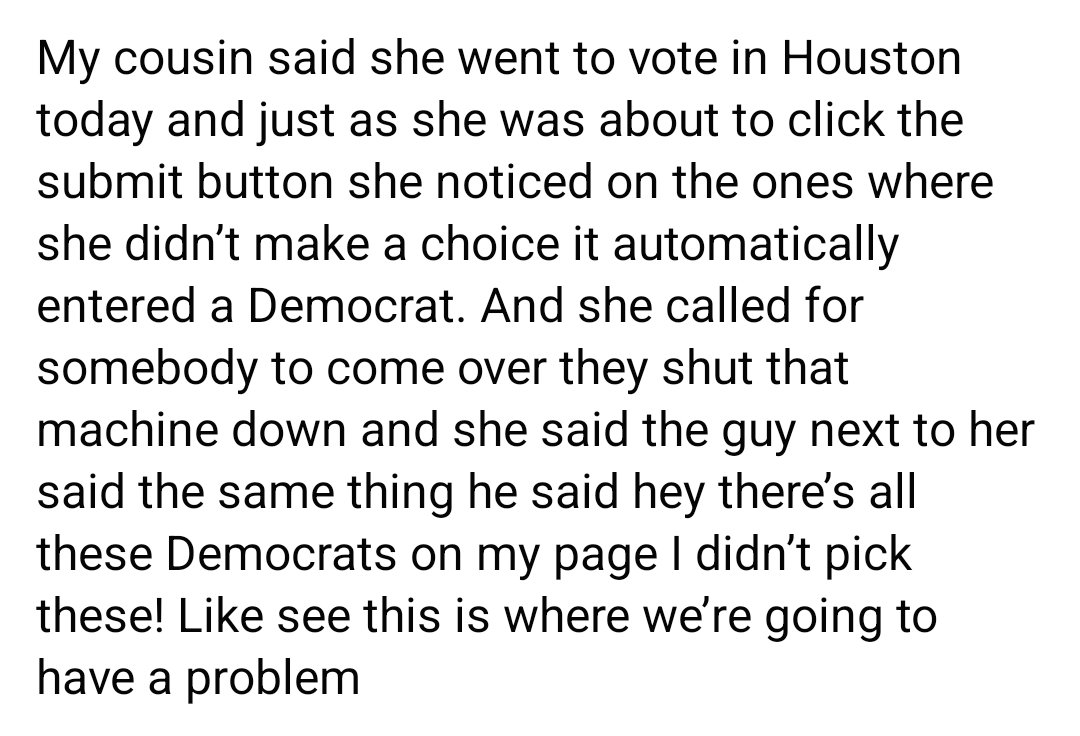 A friend just sent me this. Houston, we have a problem!! *** #Texas #EarlyVoting #Midterms2022 #Abbott #Beto #VoteRed