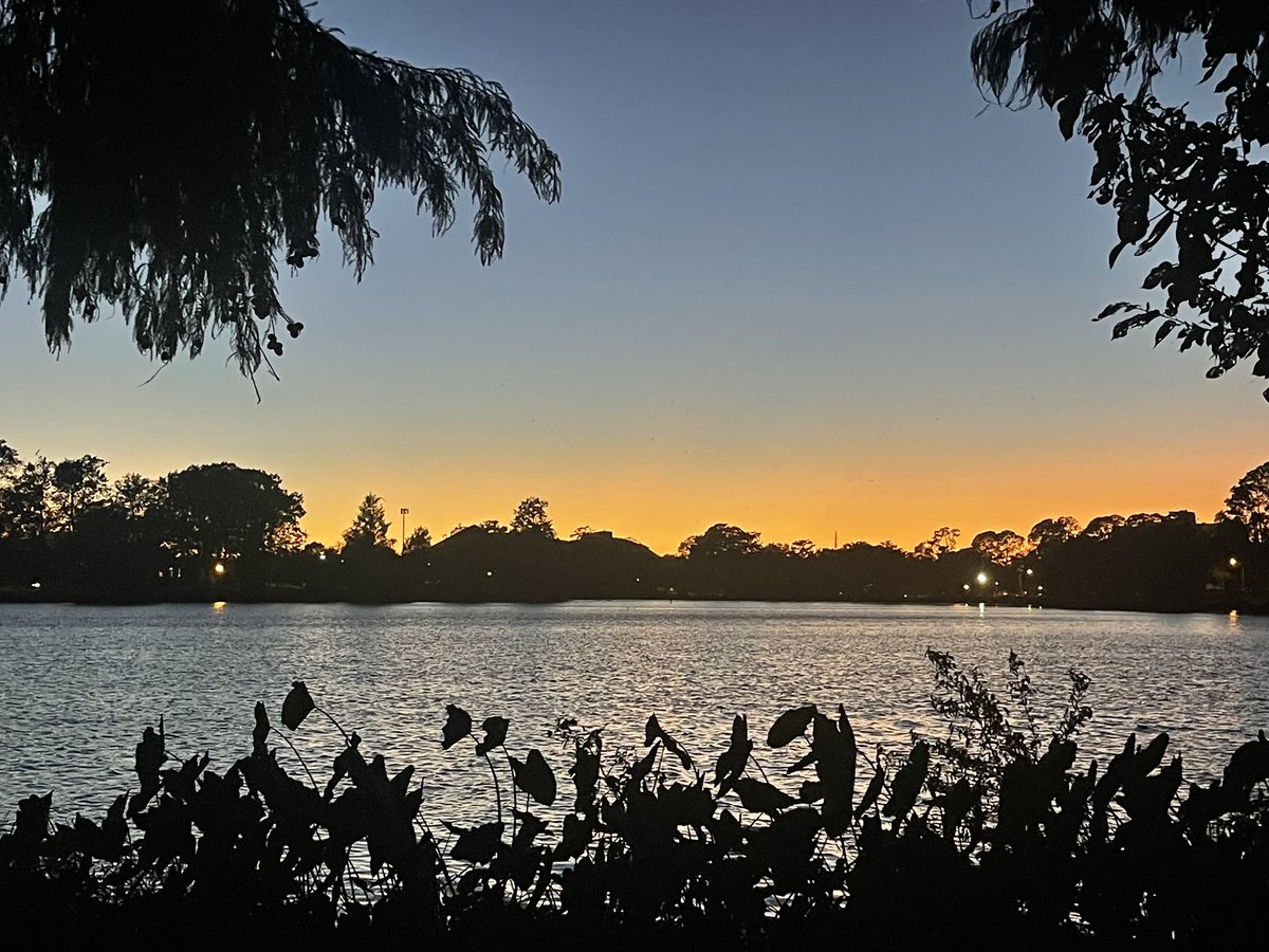 QueenMalarcher's tweet photo. I did a quick walk! I hate it’s getting dark so early. #LSULakes https://t.co/aHK2KOGUVu