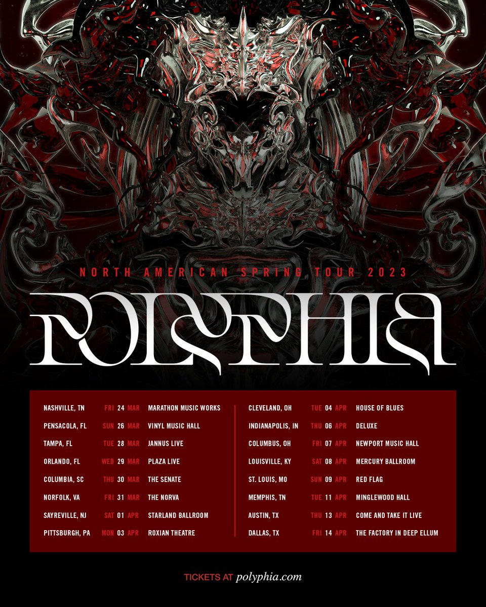 W6RST on Twitter "RT polyphia North American Spring Tour 2023 • VIP & Tickets on sale Friday