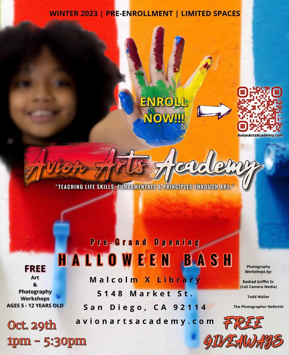 Our friends at Avion Arts Academy are having a pre-grand opening Halloween Bash this Saturday, Oct. 29. They support children &amp; youth's Artistic and Creative Expression combined with mental, emotional, and behavioral health needs. Learn more about them: avionartsacademy.com.