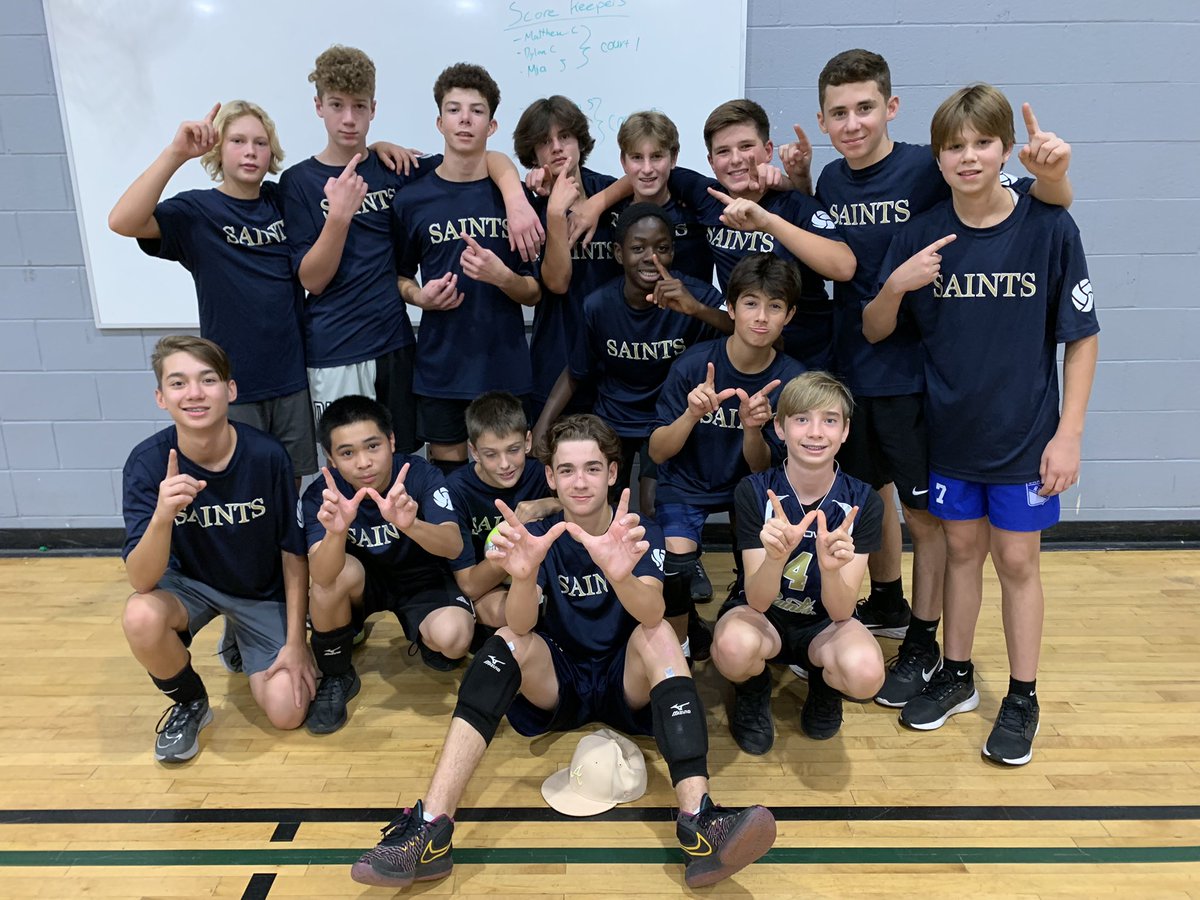 MrsMesich's tweet photo. What an exciting day. Thank you to @LoyolaHawksOak for hosting the boys volleyball tournament. Our Saints played hard, had fun and won first place 🥇Way to go Boys! @SJPIIOakville https://t.co/xnEjYY0rad