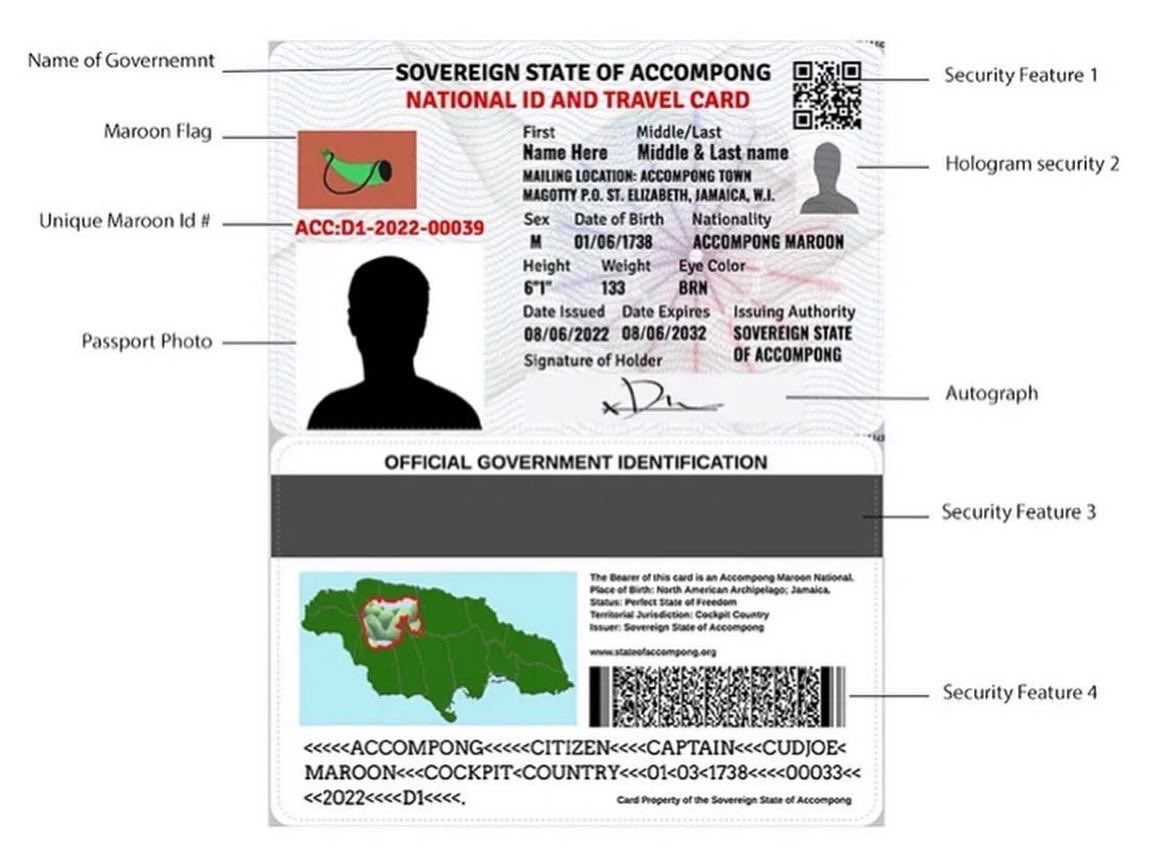 ChiefCurrie's tweet photo. Historical day in Accompong as we officially rolled out the Accompong National Identification. 

The first &amp; foremost importance of this Identification is to establish a uniformed protocol to identify Accompong Maroon Citizens and people who wish to become Naturalized Citizens. https://t.co/jMyrSrlM3V
