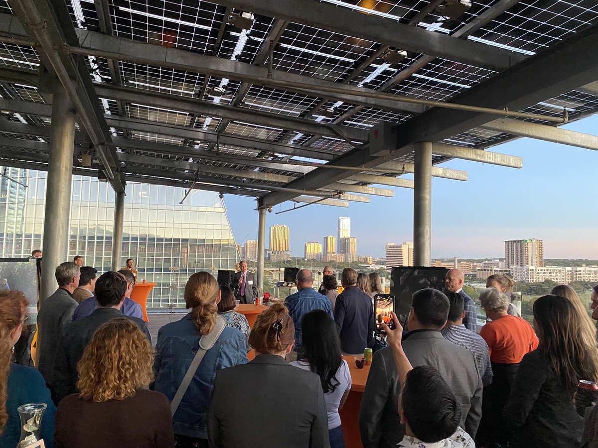 RobSpillar's tweet photo. City of Austin celebrates with Dutch Bicycle Embassy on 10 years of partnership in improving bike infrastructure in Austin. Way to go #ATXtraffic https://t.co/8v5htnznRg