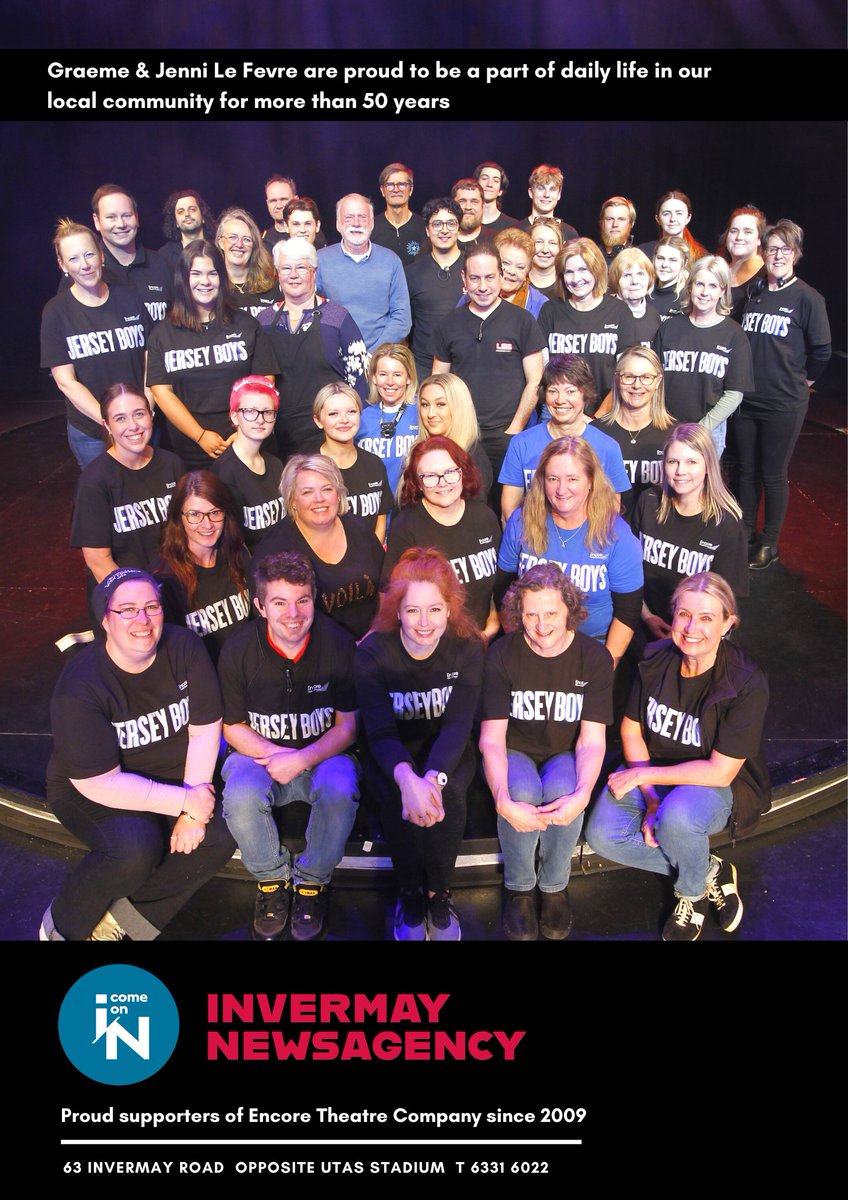 EncoreTasmania's tweet photo. Meet just some of the JERSEY BOYS backstage team
#volunteering #encoretasmania #princesstheatrelaunceston #jerseyboys https://t.co/4AtKRAKxAW