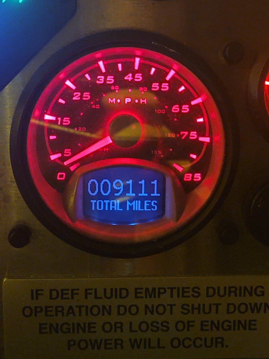chebert13's tweet image. Noticed the mileage on the new @Seagrave wagon while pulling up on the last run... kinda fitting don't ya think? 🤣🤣 #DCFD #Engine13