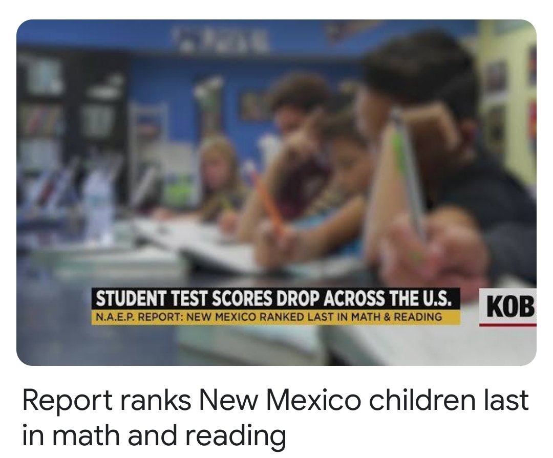 nmheadhunter's tweet photo. Do you really want 4 more years of this. @GovMLG has squandered all our educationL tax money. Our children should be our number one priority. This Governor is more concerned with killing children than lifting them up! Education, not abortion. We need someone better in NM!! https://t.co/71dmKWLcEw