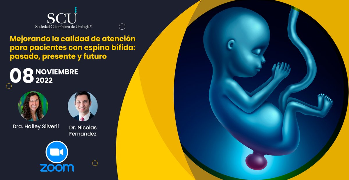 SCUColombia's tweet photo. El 8 de noviembre tendremos un ZOOM acerca de como mejorar la calidad de atención para pacientes con espina bífida: pasado, presente y futuro.
¡LOS ESPERAMOS!
#pediatrica #niños #repost #salud #espinabifida #scu #zoom #spinabeautiful #eb #espinabífida #hidrocefalia https://t.co/MPbmKnYPID