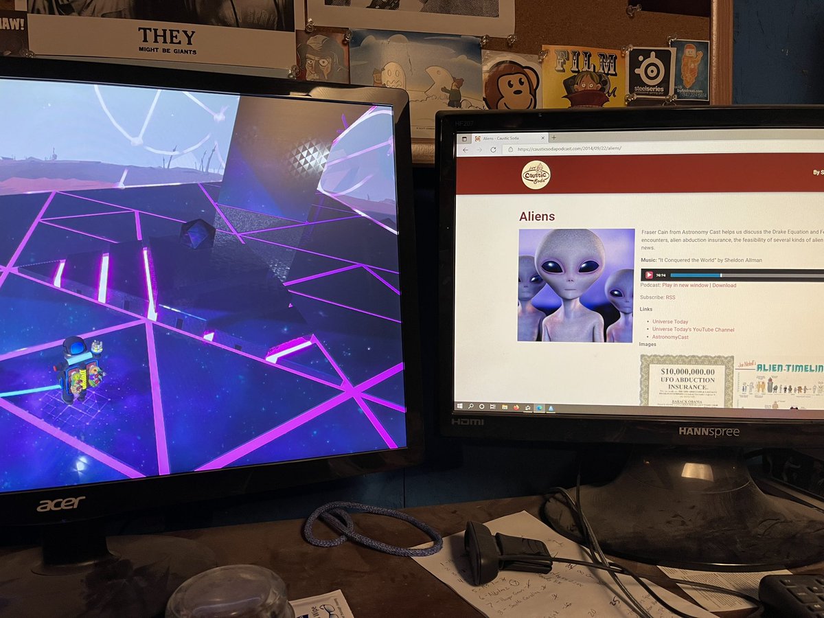GamingSavant's tweet photo. Stuck in the basement with covid so I’m breaking out my comfort foods: @Causticpodcast and @astroneergame https://t.co/oxmsvxcp26