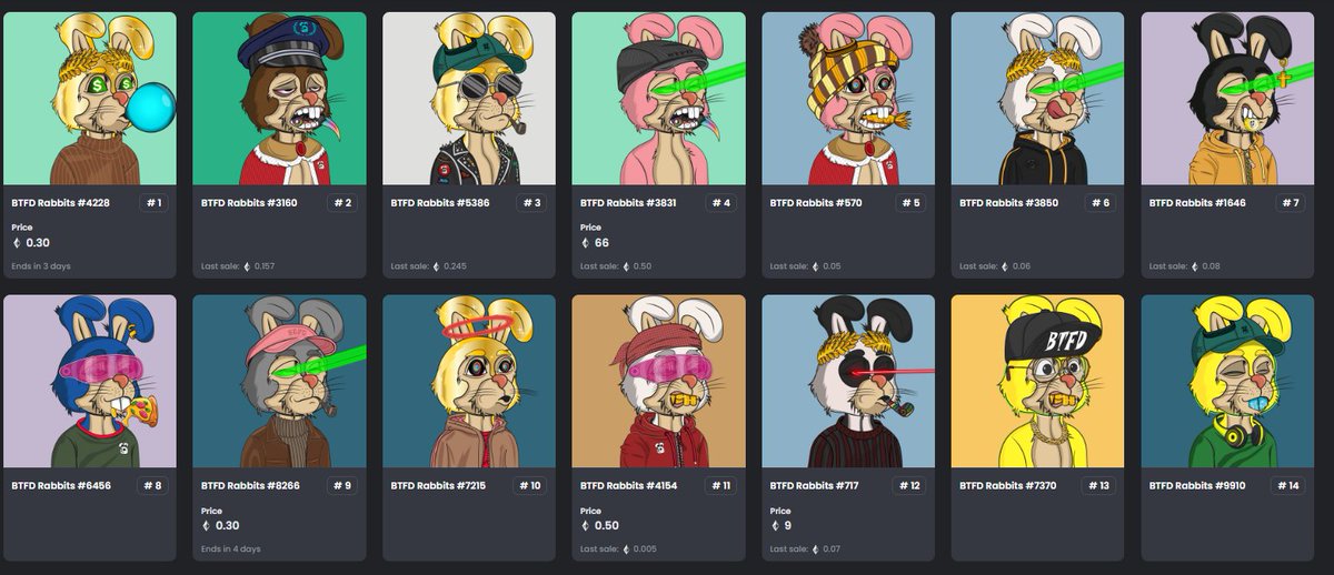 Opensea rarity ranking unlocked. Browse now! Our family's wishes are valuable to us. It's not too late to go down the rabbit hole! Let's grow! #Bored #BoredToFuckingDeath #BTFD #BTFDRabbits  discord.gg/T4F97ZZN 👈🏼 
 #IntoTheRabbitHole #NFT #NFTCommunity