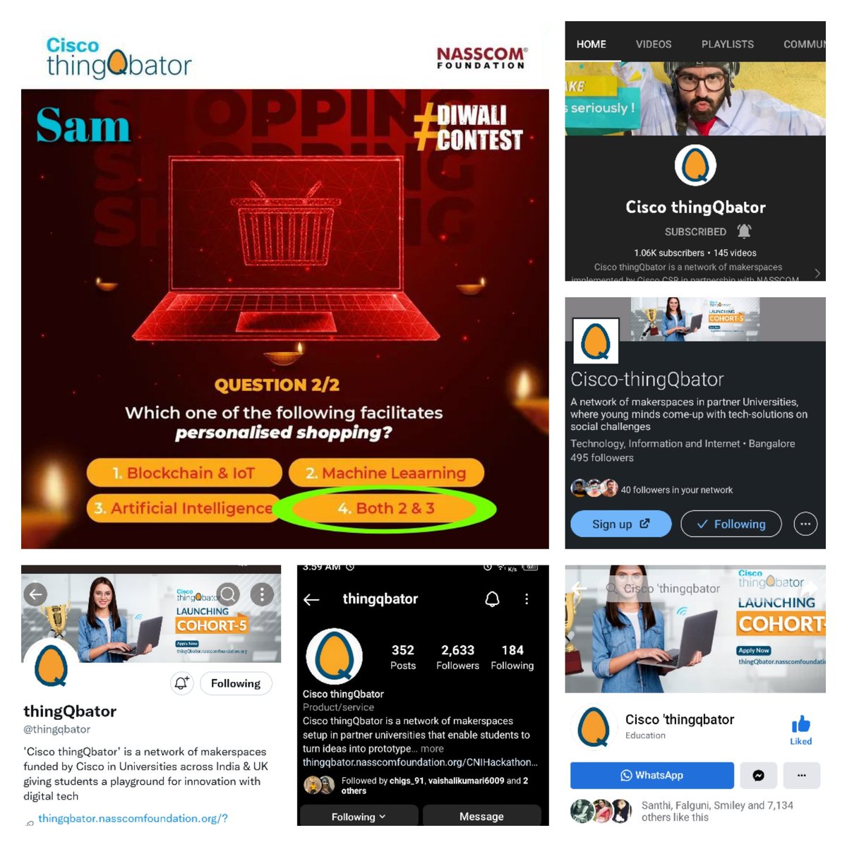 sam__leezz's tweet image. 𝟰. 𝗕𝗢𝗧𝗛 𝟮 &amp;amp; 𝟯

@thingqbator #Cisco_in  #NASSCOMFoundation #contestalert #contest #diwalicontest

@HumourLostSense @HasmukhJParmar1 @mysterioussu @dayalojha_ @Wasimkh110 @HetalWadhan @HimanshiMordani @inikavinash @JayshreeMalhot6 @JayJayantiRoy1 @ParmarJay121 @KKhenani
