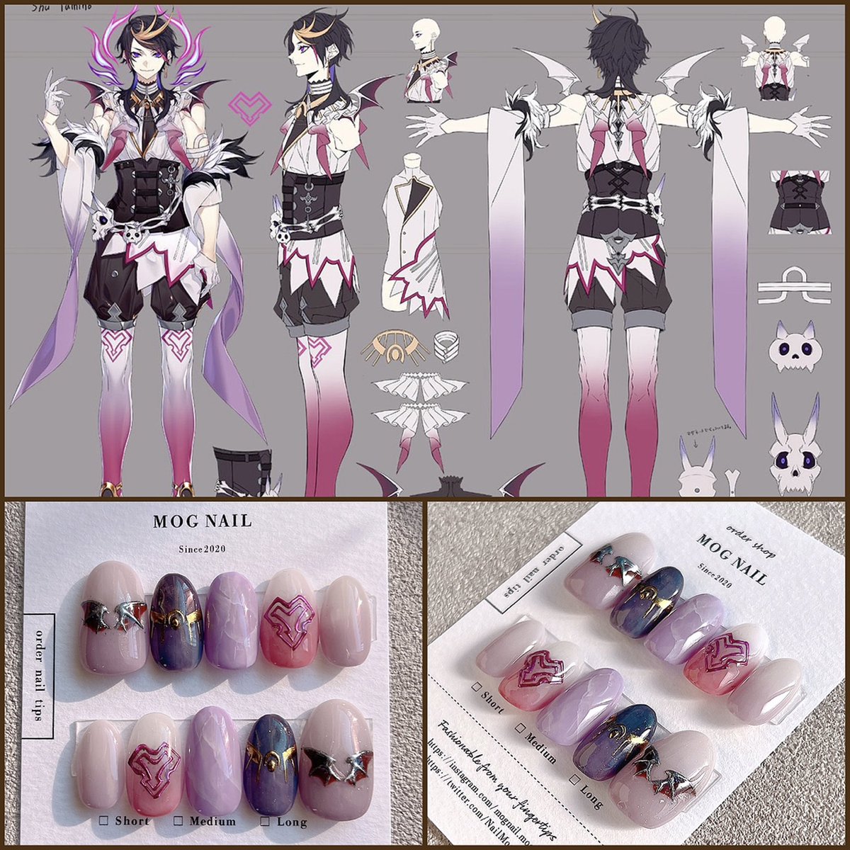 にじさんじ 魁星 概念 ネイルチップミディアムオーバル mognail ♡ ネイルチップ販売 on X: 