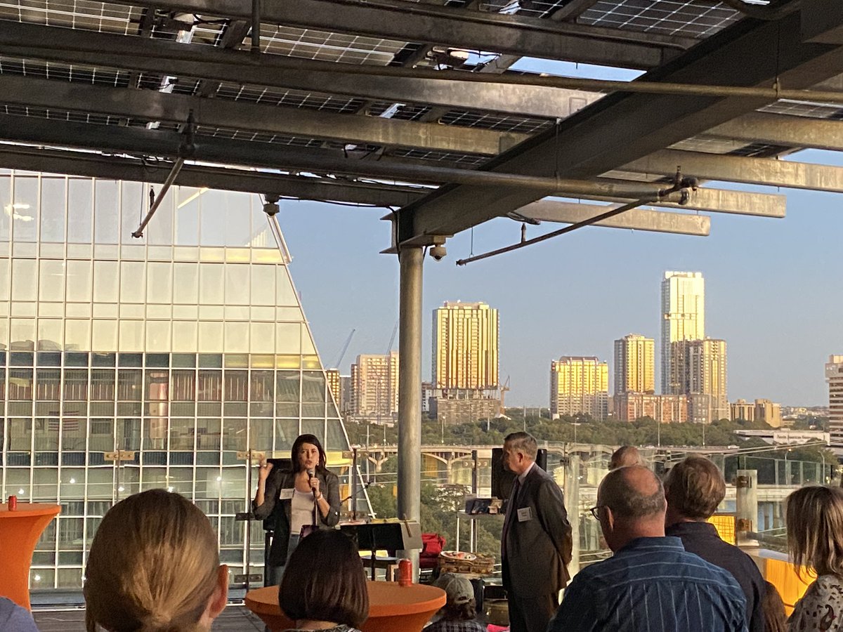 RobSpillar's tweet photo. Councilmen we Fuentes, ATX District 2 gives shout out to Austin Transportation Department on bike program and partnership with Dutch.  #ATXtraffic https://t.co/dBEm1OhMc9