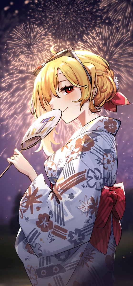 「Day 16 : Yukata#HOLOctober #inKaela 」|Adarinのイラスト