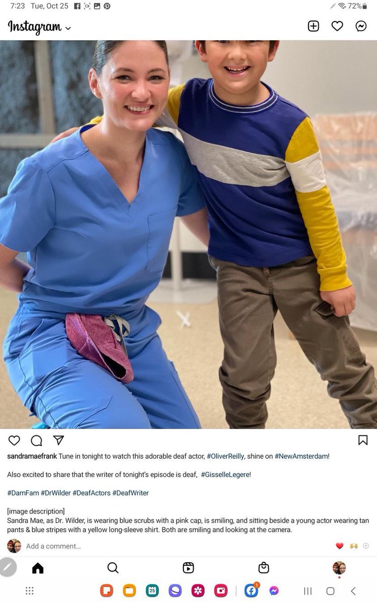 billscats1965's tweet photo. When you read the comments you will see that not only do we get another deaf performer on the show but the writer of tonight’s episode is deaf as well. #damfam #newamsterdam @NBCNewAmsterdam https://t.co/15aVMC2ZUp