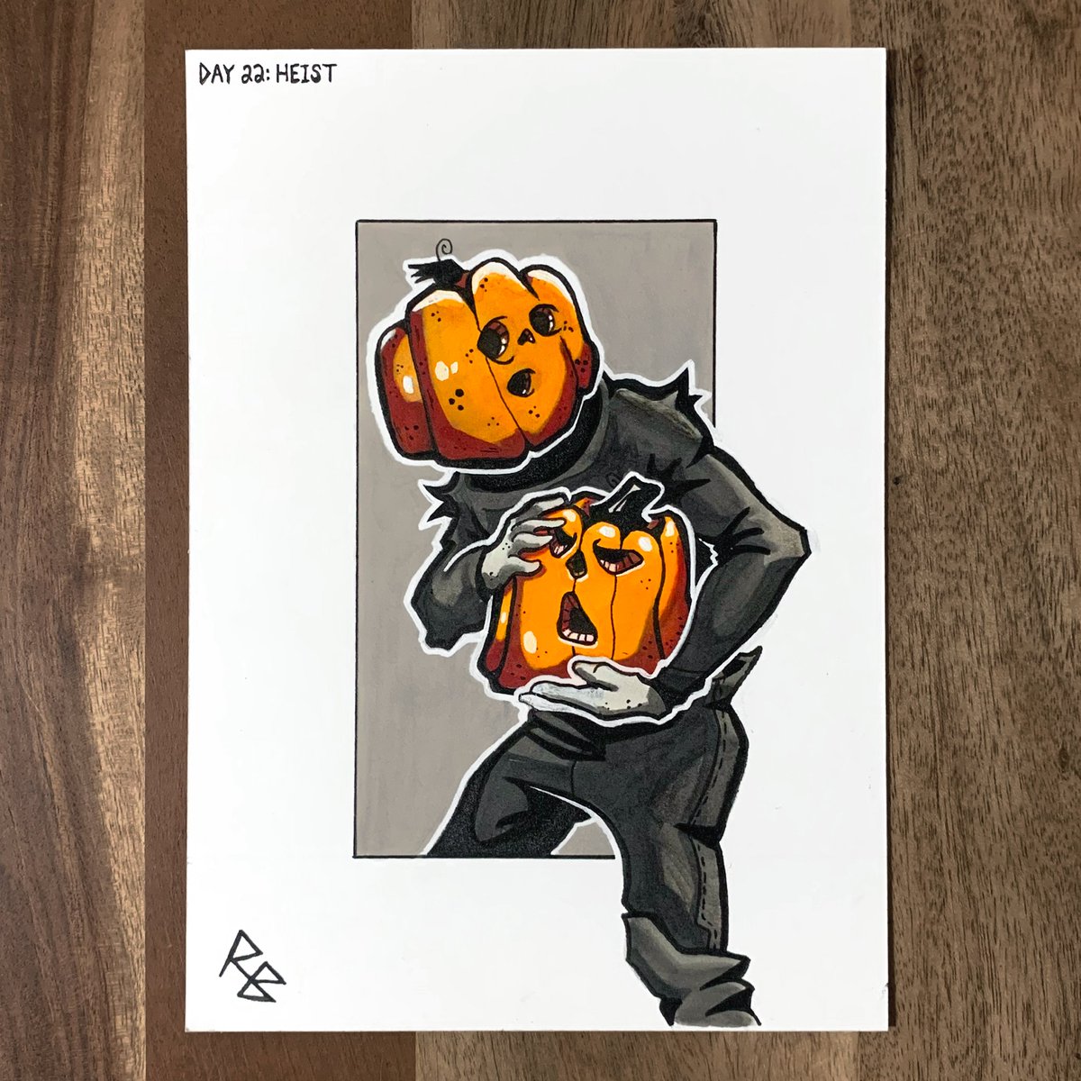 Inktober Day 22: Heist

Ever wonder how a harvestman gets a new gourd?

This is gonna be my last piece for a little while, but I'll be back to finish out the set before too long. Happy Inktober, everybody!🎃

#Inktober #Halloween #pumpkins #spooky
