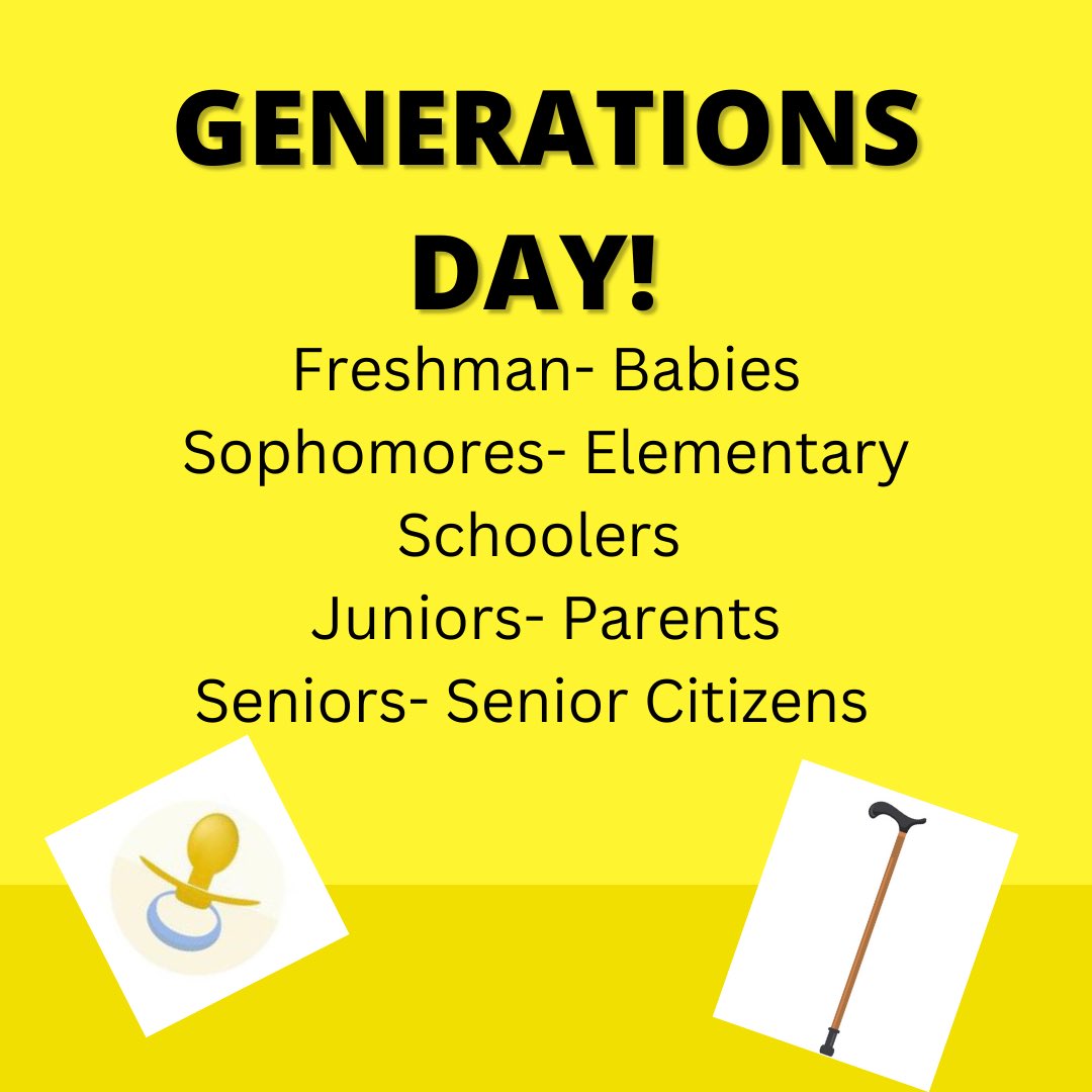 midcarstuco's tweet photo. Tomorrow is Generations Day!! Be sure you dress your grade level! https://t.co/ZTaCS2NDSY