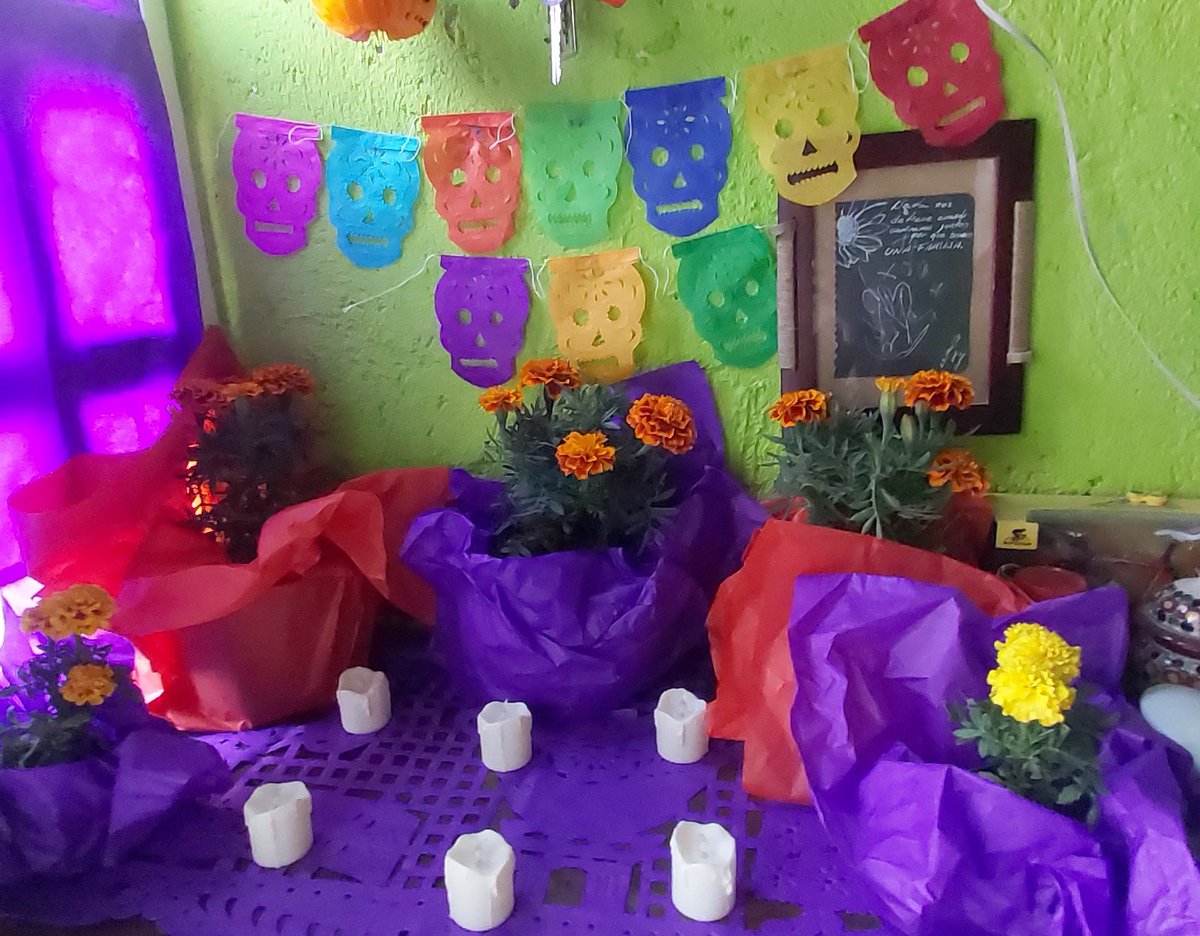 Moon69v's tweet photo. Amo el aroma de estas flores.
Vamos poco a poco alistando el altar para la visita anhelada.
(Quiero creer que así es), Damian esta muy emocionado y yo también. 
#Chipil #Cempasúchil mi @En_Xochimilco bonito. 💜💜💜 https://t.co/PnftirsFmn