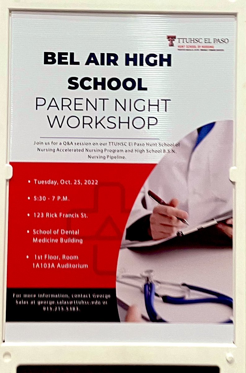 VaniaJean88's tweet photo. Thank you to @TTUHSCEP for inviting our Highlanders so graciously to get information on how to get into nursing school and how Bel Air Center for Health Professions is setting the foundation! #WeDeliverExcellence #THEDISTRICT #BigRedPride #LoyalForever #RedMed https://t.co/xLXsYXlllX